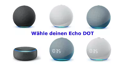 Kaufen Amazon Echo Dot (5. Gen) Smarter Lautsprecher Mit Alexa (m/o Uhr) Blaugrau/Weiß • 59.90€