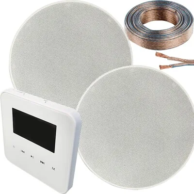 Kaufen 100 W WiFi & Bluetooth Wandverstärker & 2x 70 W Schmale Decken-Lautsprecher-Kit • 164.99€