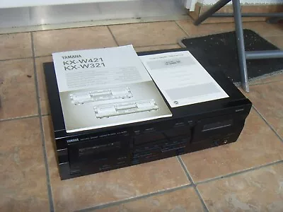 Kaufen Yamaha KX-W321 Doppel-Kassettendeck Schwarz Auto Reverse • 89.95€
