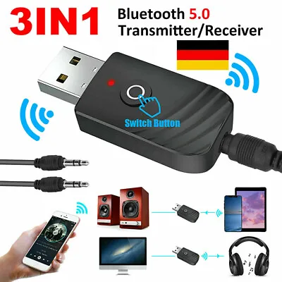 Kaufen DE_3-in-1 Bluetooth 5,0 Sender Und Empfänger 3,5mm - Für TV Zuhause Sound System • 4.86€