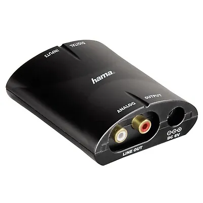 Kaufen Hama Audio Konverter Digital Zu Analog Adapter Koaxial Toslink Optisch Auf Cinch • 18.90€
