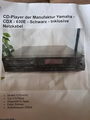 Kaufen Yamaha CDX-630E CD-Player • 80€