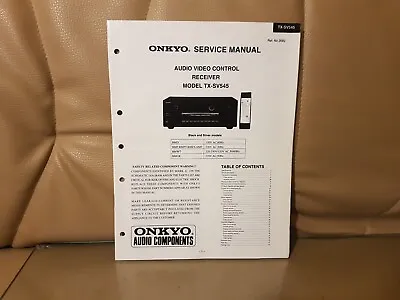 Kaufen Onkyo TX SV545 Bedienungsanleitung Service Manual BDA • 11€