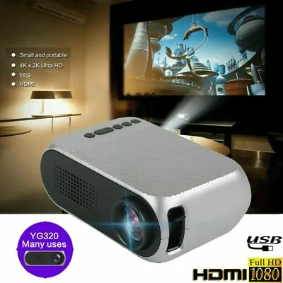 Kaufen YG320 Mini-Projektor HD1080P Heimkino Media Player LED HDMI **AKTION** • 68.32€