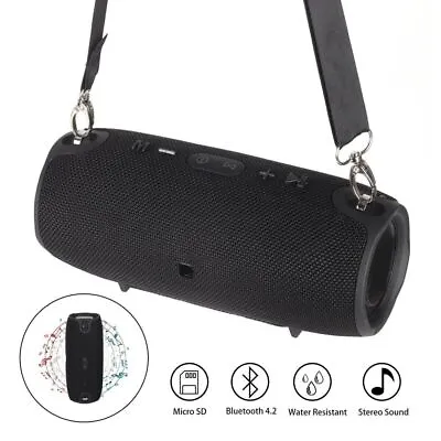 Kaufen 40W Tragbarer Wireless Bluetooth Lautsprecher Subwoofer SD Musicbox Stereo De • 19.55€