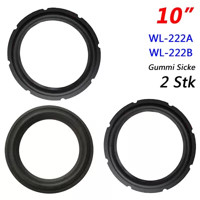 Kaufen 2 Stk 10  Zoll Lautsprecher Gummi Sicke Woofer Membran Reparatur WL-222A WL-222B • 5.70€