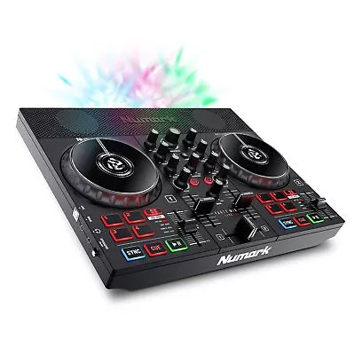 Kaufen DJ Controller Numark Party Mix Live Mischpult LED Lichtshow Schwarz SEHR GUT • 131€