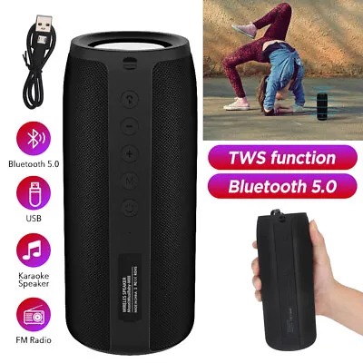 Kaufen Dynamischer Bluetooth Lautsprecher Musik Box Kabelloser Subwoofer Wasserdicht DE • 16.89€