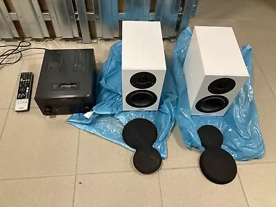 Kaufen Yamaha CRX 550 Stereoanlage Receiver FB Lautsprecher Set Schwarz / Weiß • 159€