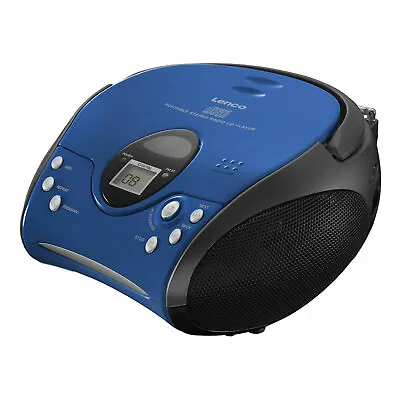 Kaufen Lenco SCD-24 Blau UKW/FM Radio Toplader CD Player Netz- & Batteriebetrieb • 49.19€