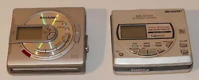 Kaufen 2 X Sharp Mini Disc Portable Recorder: MD-MT20 + MD-MS701H • 1.50€