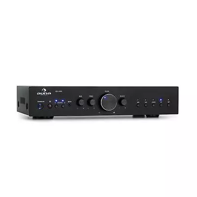 Kaufen HiFi-Verstärker Stereo 2-Kanal Amplifier 400W RMS Bluetooth USB MP3 Schwarz • 125.99€