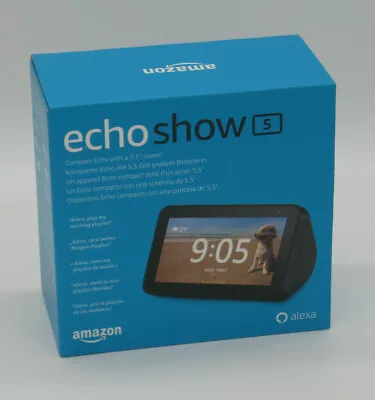 Kaufen Amazon Echo Show 5 Smart Display Smart Lautsprecher Mit Alexa Schwarz NEU & OVP • 69.99€