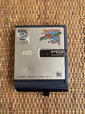 Kaufen JVC XM-PJ1 BU Portable Minidisc MD Player (BN-R127) Battery (HA-F70) Headphones • 29.99€