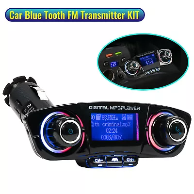 Kaufen Bluetooth FM Transmitter KFZ Dual USB Auto Ladegerät Adapter Für Handy Radio • 15.19€