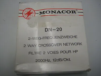 Kaufen Monacor DN-20, 2-Weg-Frequenzweiche, NEU!!! 2000Hz, 12dB/Okt. • 40€