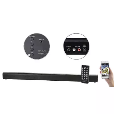 Kaufen Auvisio Stereo-Soundbar, Bluetooth 4.0, Koaxial, Stereo-Cinch & AUX, 60 Watt • 56.99€