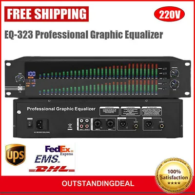 Kaufen EQ-323 220V 2U Dual 31-band Professional Graphic Equalizer Spectrum Equalizer • 203€