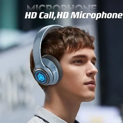 Kaufen Kabellose Bluetooth Kopfhörer Mit Geräuschunterdrückung Over-Ear Ohrhörer 5.2 UK • 19.27€