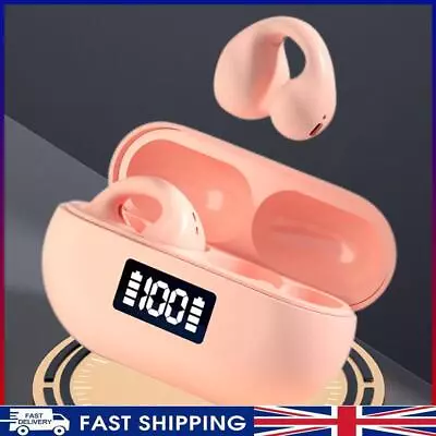 Kaufen ~ T75 Ohrclip Ohrhörer Digital Display Bluetooth-kompatibel 5.3 Kopfhörer (Pink • 11.37€