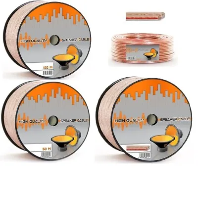 Kaufen Lautsprecherkabel 25/ 50/ 100 M Hifi Audio Boxen Kabel 2 X 0,75/1,5/2,5/4,0 Mm² • 9.48€