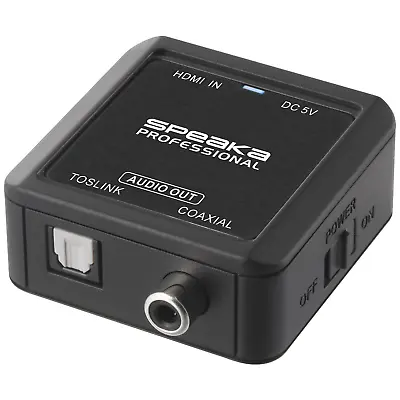 Kaufen SpeaKa Professional Audio Adapterkabel HDMI Koaxial Toslink Audioadapter Kabel • 28.42€