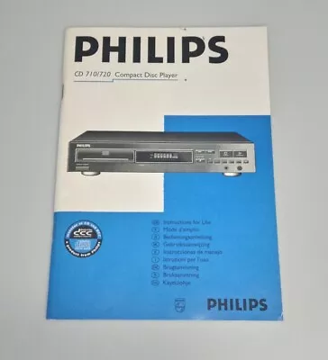 Kaufen Bedienungsanleitung Philips CD Player 710/720 • 14.95€