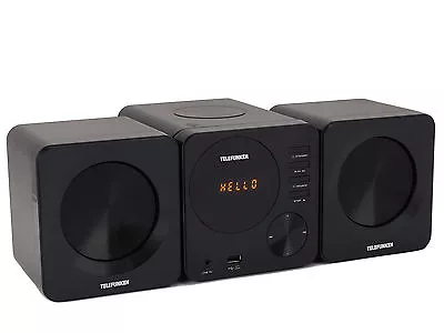 Kaufen Telefunken MC1002M Stereoanlage UKW Radio USB MP3 CD Line-In Hifi Anlage Schwarz • 39.99€