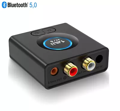 Kaufen Audio Empfänger Bluetooth 5,0 Musik Stereo Adapter Extra Bass-Modus RCA 1Mii • 26.99€