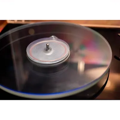Kaufen 12 Zoll LCV™ Klar Acryl Blau Felge Plattenspieler/Schallplattenspieler Slippermatte Mit Etikett Aussparung • 38.46€