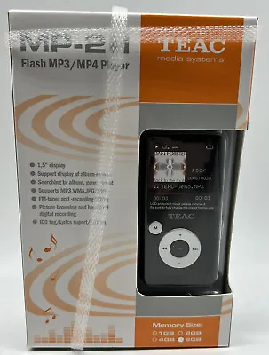 Kaufen TEAC MP-211 Flash MP3 MP4 Player 8GB FM-Radio USB 1,5  Display NEU • 40.84€