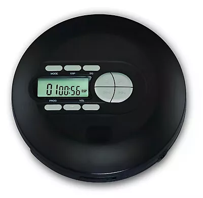 Kaufen CD Player Discman Mobiler MP3 Spieler Bluetooth LCD Display Kopfhörer Schwarz • 30.95€