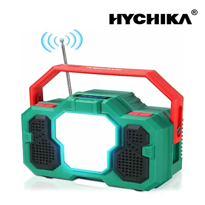 Kaufen HYCHIKA Radio Weltempfänger Bluetooth Lautsprecher Radio Mit LED Taschenlampe • 49.99€