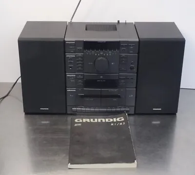 Kaufen Ältere Grundig M1 Mini Anlage Doppel Cassette Deck Tuner Radio Amplifier Boxen • 119€