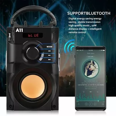 Kaufen Wireless Bluetooth Lautsprecher Subwoofer Bass Stereo HIFI FM FM Radio Musikbox • 28.99€