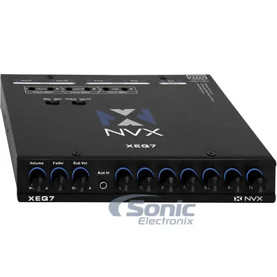Kaufen NVX XEQ7 7-Band Car Audio Graphic Equalizer With 3.5mm & RCA Aux Input • 50.92€