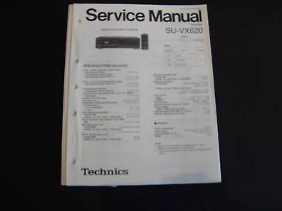 Kaufen Original Service Manual Technics Amplifier  SU-VX620 • 12.50€