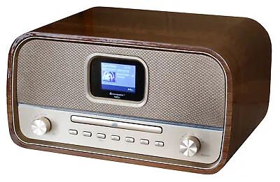 Kaufen Soundmaster DAB970BR1 Home-Audio-Minisystem DAB+, FM 30 W Bluetooth Gold, Holz • 165.96€
