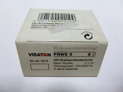 Kaufen Visaton FRWS 5 Hifi Breitbandlautsprecher ELA 8 Ohm ArtNr 2210 VR06 • 14.54€