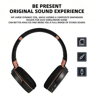 Kaufen Bluetooth Kopfhörer Over Ear Kopfhörer HiFi Stereo Headphone Für Samsung Galaxy • 12.79€