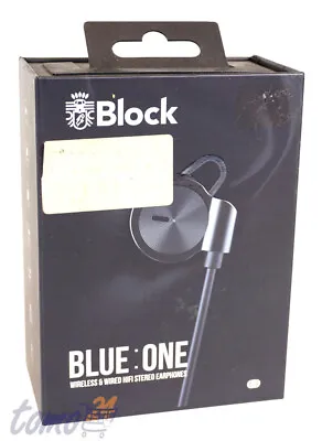 Kaufen Block Blue: One Weiß Wireless & Wired HiFi Earphones • 92.99€