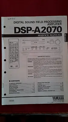 Kaufen Service Manual-Yamaha DSP-A2070 • 12.60€