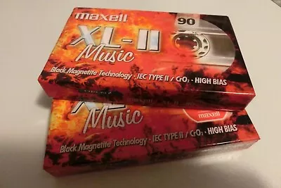 Kaufen 2 X MAXELL XL-II Music Kassetten Tapes Musikkassetten Neu!! Unbespielt • 22€