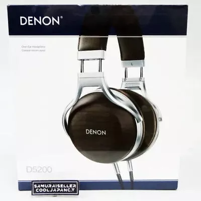 Kaufen DENON AH-D5200 Zebraholz Over-Ear Premium Kopfhörer JAPAN • 401.79€