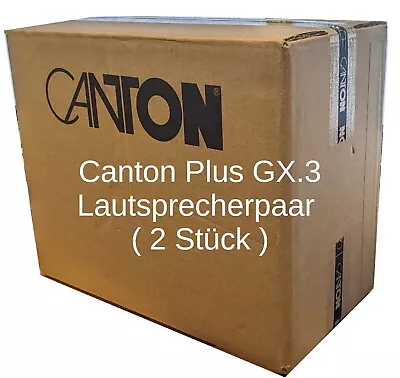 Kaufen NEU | 2 Stück | Canton Canton Plus GX.3 Regallautsprecher Paar | Schwarz HiFi • 89.01€