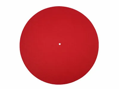 Kaufen Plattentellerauflage Filz Ø 295 Mm Rot Plattenspieler Matte Slipmat Made In DE • 8.99€