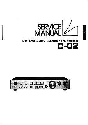 Kaufen Service Manual-Anleitung Für Luxman C-02 • 11.50€