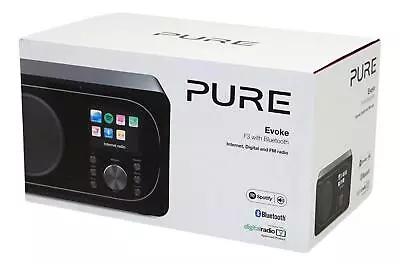 Kaufen PURE Evoke F3 Mit Blue­tooth+ WLAN - UKW & Internet Radio - Schwarz - Neu & OVP • 147.39€