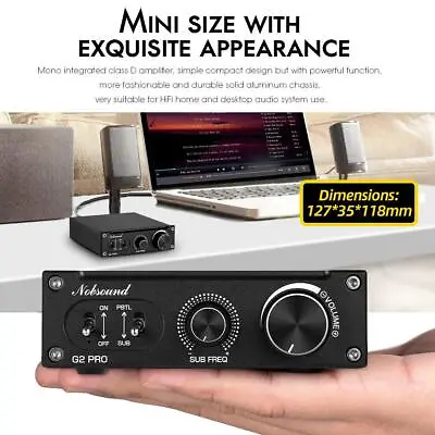 Kaufen Hi-Fi Nobsound G2 PRO 300W Subwoofer Verstärker Mono Kanal Power Home Audio • 95.97€