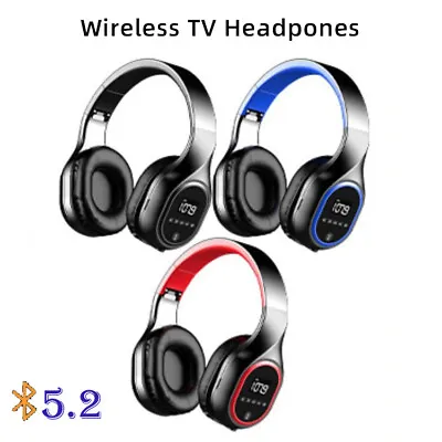 Kaufen Bluetooth Kopfhörer Over Ear Kabellos HiFi Stereo FM Headset Mit Mikrofon Sender • 13.98€